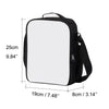 Black Sublimation blank Lunch box lunch tote with strap