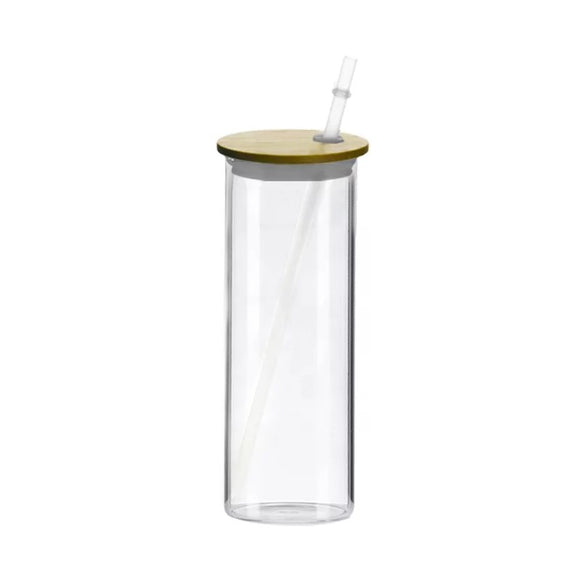 16oz Glass Water bottle with Bamboo Lid — Fruitive